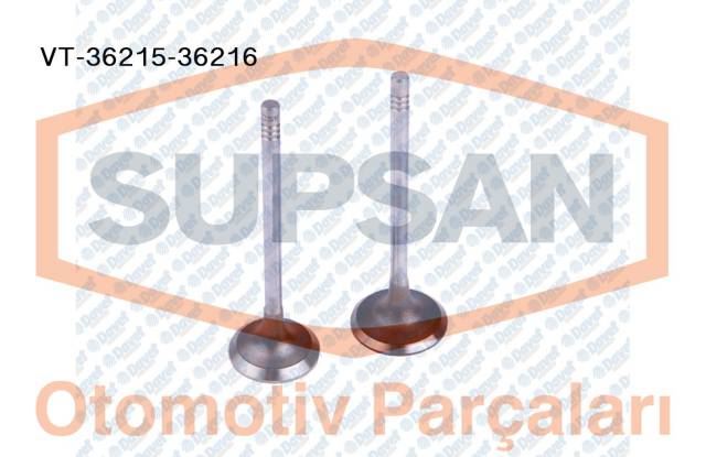 SUPSAN VT-36215-36216 Subap Emme+Eksoz (In-4 Ex-4) Fiesta V-Vi 1.4tdci Duratorg 8v P206 P307 Citroen C1 C2 1.4 Hdi 2001->